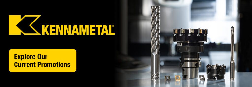 Kennametal logo with metal cutting tools